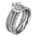 Wedding Set in 18k Gold with Diamonds