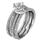 Wedding Set in 18k Gold with Diamonds