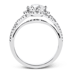 Engagement Ring in 18k Gold with Diamonds