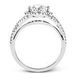 Engagement Ring in 18k Gold with Diamonds