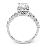 Engagement Ring in 18k Gold with Diamonds