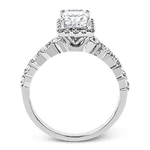 Engagement Ring in 18k Gold with Diamonds