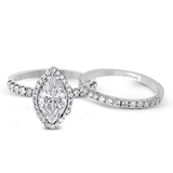 Wedding Set in 18k Gold with Diamonds