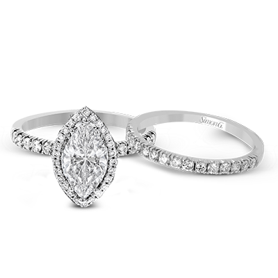 Wedding Set in 18k Gold with Diamonds