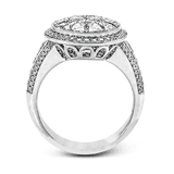 Engagement Ring in 18k Gold with Diamonds
