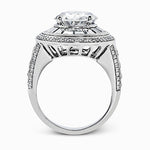 Engagement Ring in 18k Gold with Diamonds