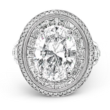 Engagement Ring in 18k Gold with Diamonds