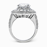 Engagement Ring in 18k Gold with Diamonds