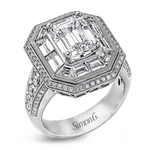 Engagement Ring in 18k Gold with Diamonds