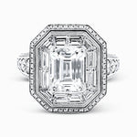 Engagement Ring in 18k Gold with Diamonds