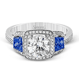 Engagement Ring in 18k Gold with Diamonds
