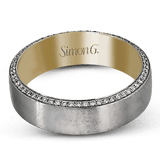 Men Ring in 14k Gold with Diamonds