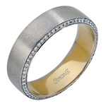 Men Ring in 14k Gold with Diamonds
