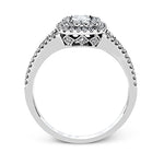 Engagement Ring in 18k Gold with Diamonds