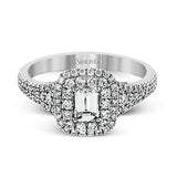 Engagement Ring in 18k Gold with Diamonds
