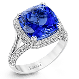 Color Ring in 18k Gold with Diamonds