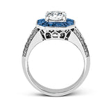 Engagement Ring in 18k Gold with Diamonds