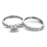 Wedding Set in 18k Gold with Diamonds