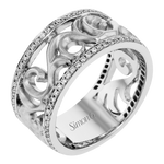 Men Ring in 14k Gold with Diamonds