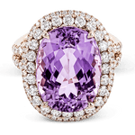 Color Ring in 18k Gold with Diamonds