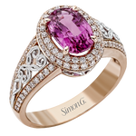 Color Ring in 18k Gold with Diamonds