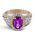 Color Ring in 18k Gold with Diamonds