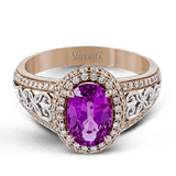 Color Ring in 18k Gold with Diamonds