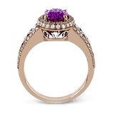Color Ring in 18k Gold with Diamonds