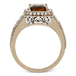 Color Ring in 18k Gold with Diamonds