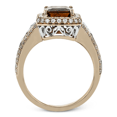 Color Ring in 18k Gold with Diamonds