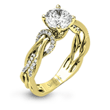 Engagement Ring in 18k Gold with Diamonds