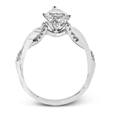 Engagement Ring in 18k Gold with Diamonds