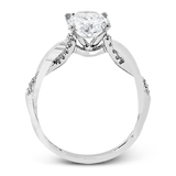Engagement Ring in 18k Gold with Diamonds