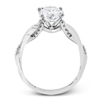 Engagement Ring in 18k Gold with Diamonds