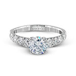 Engagement Ring in 18k Gold with Diamonds