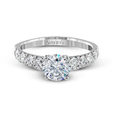 Engagement Ring in 18k Gold with Diamonds