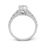 Engagement Ring in 18k Gold with Diamonds