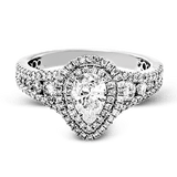 Engagement Ring in 18k Gold with Diamonds
