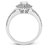 Engagement Ring in 18k Gold with Diamonds