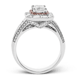 Engagement Ring in 18k Gold with Diamonds