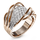 Right Hand Ring in 18k Gold with Diamonds