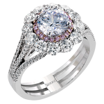 Engagement Ring in 18k Gold with Diamonds