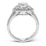 Engagement Ring in 18k Gold with Diamonds