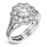 Engagement Ring in 18k Gold with Diamonds