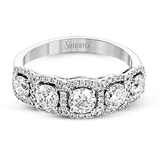 Anniversary Ring in 18k Gold with Diamonds