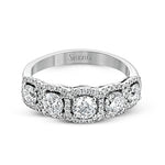 Anniversary Ring in 18k Gold with Diamonds