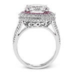 Engagement Ring in 18k Gold with Diamonds