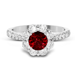 Color Ring in 18k Gold with Diamonds