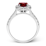 Color Ring in 18k Gold with Diamonds