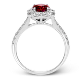 Color Ring in 18k Gold with Diamonds